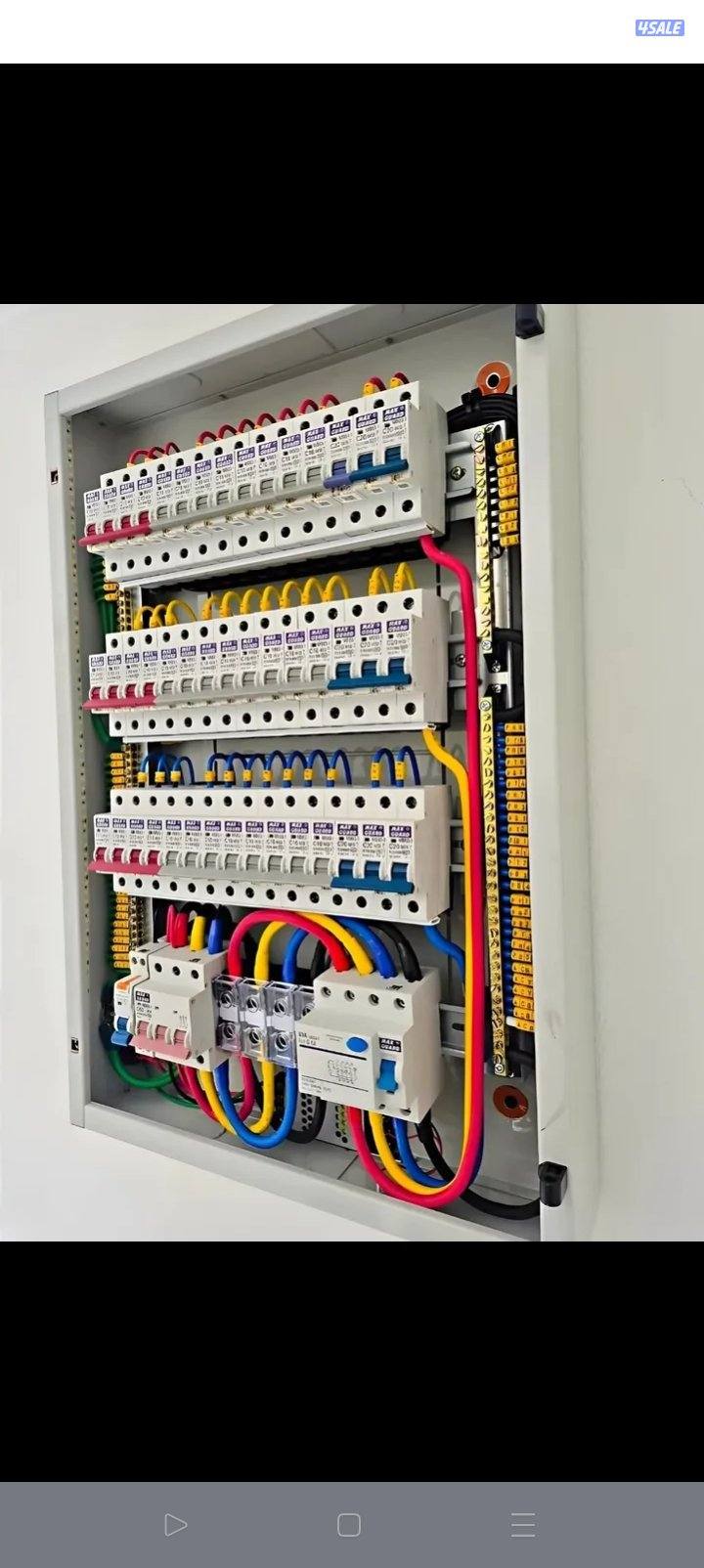 فني كهربائي ابواحمدمنازل الكويت تركيب تريات تركيب برفايل تمديد بلكا1