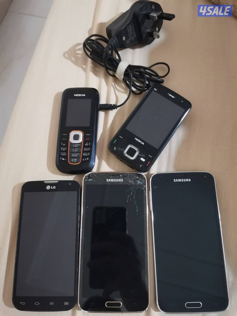 للبيع مجموعة هواتف نوكيا ال جي سامسونج اس 51