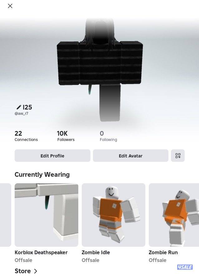 Roblox account, حساب روبلكس فيه الرجل و 10الاف فولو ومشحون في ب مابات0