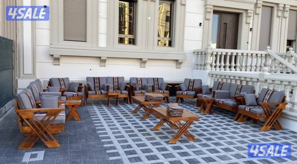 كراسي حديد اطقم خشب سعودية ♦️🇰🇼8