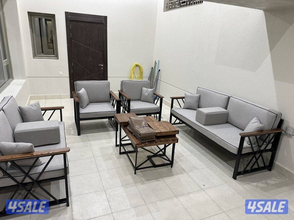 كراسي حديد اطقم خشب سعودية ♦️🇰🇼10