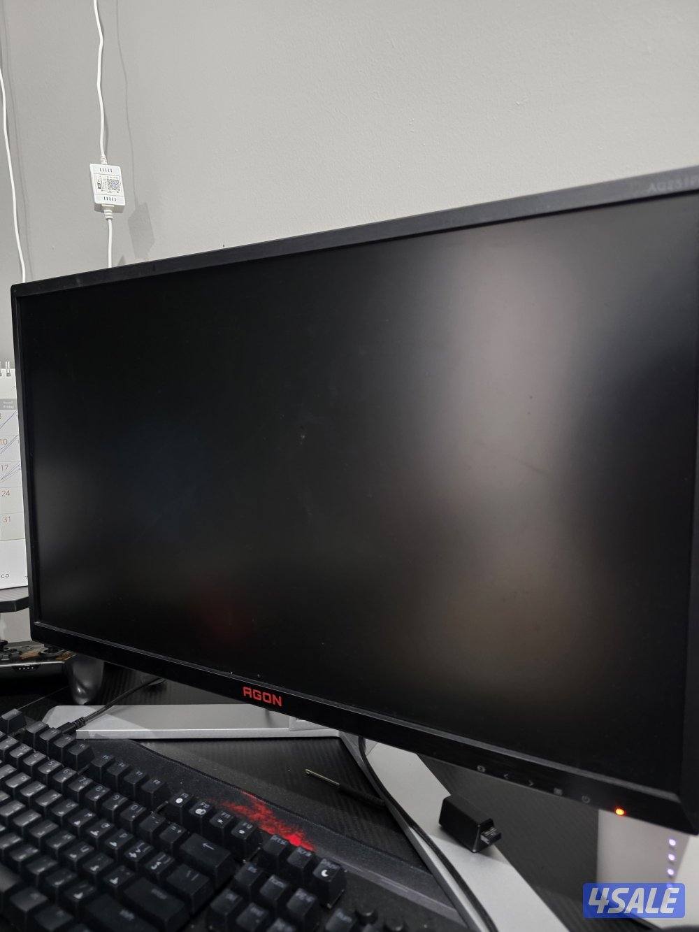 gaming monitor agon للبيع شاشة قيمنق مستعمله نظيفه خاليه من المشاكل1