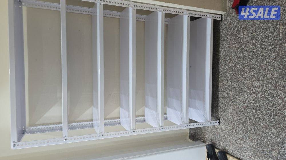 ارفف تخزين واثاث معدني رفف حسب المقاسات المطلوبه وحسب الأوان المطلوبه13