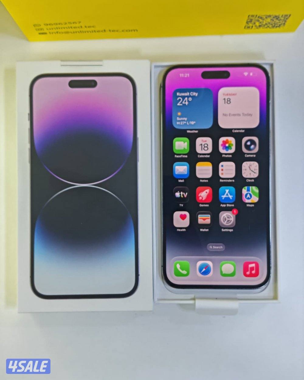 آيفون 14 برو ماكس – 256 جيجابايت – بنفسجي – iPhone 14 Pro Max 256GB Pu4