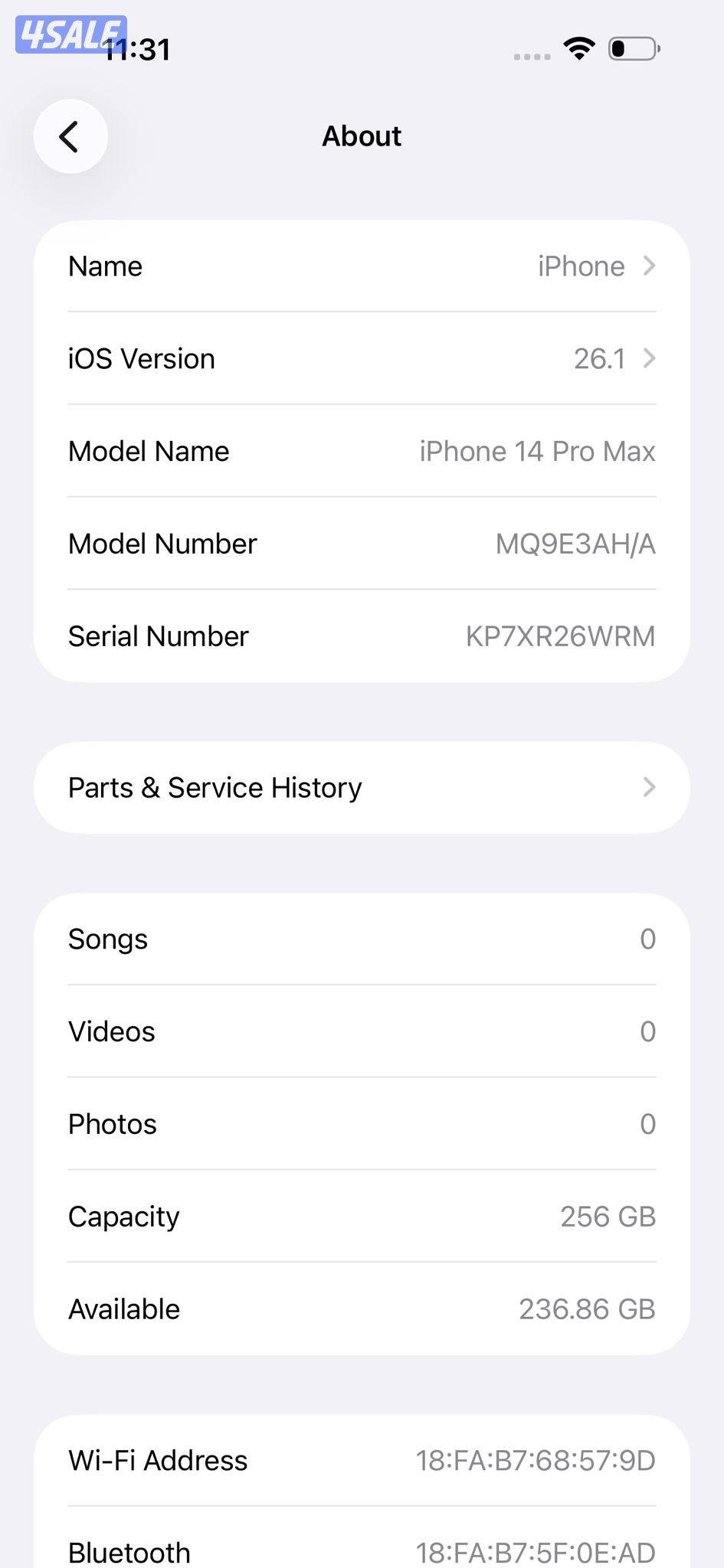 آيفون 14 برو ماكس – 256 جيجابايت – بنفسجي – iPhone 14 Pro Max 256GB Pu6