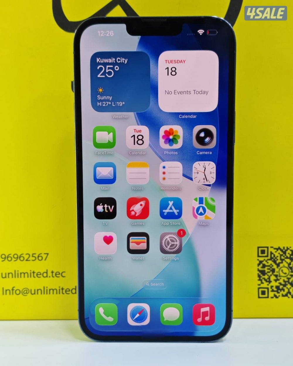 آيفون 13 برو ماكس معفي ضريبه 1 تيرا  أزرق – iPhone 13 Pro Max 1TB Blue5