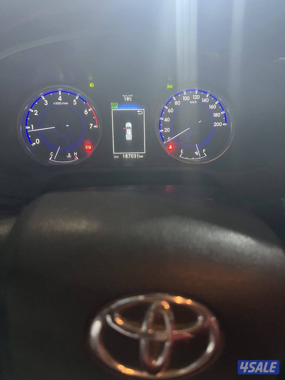 هايلكس موديل 2016 جير عادي عداد 187 صبغ وكاله شرط الفحص سيرفس وكاله3