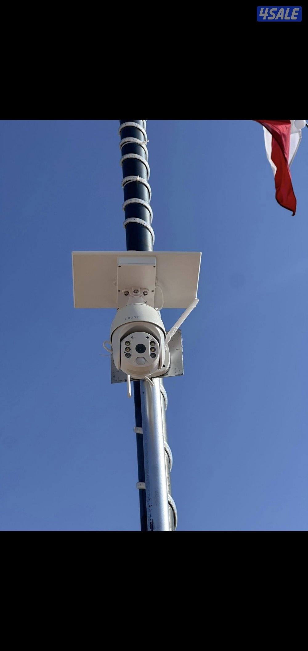 كاميرا طاقه شمسيه متحركه بجميع الاتجاهات صوت وصوره سبيكرمايك سنسر حركه5