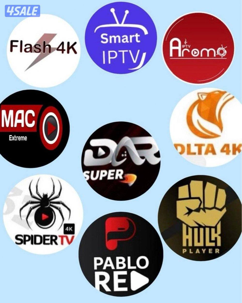 اشتراك iptv تلفزيون سمارت + رسيفر الذكي+ايباد وتلفون قنوات افلام مسلسل3