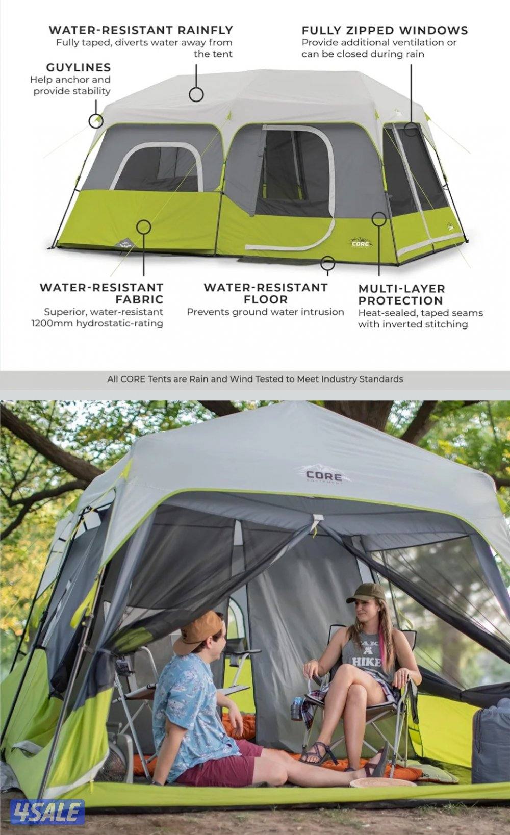 خيمة CORE 9 Person Instant Cabin Tent0