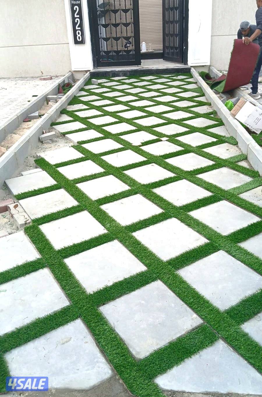 معلم بلاط متداخل وتنسيق حدائق13
