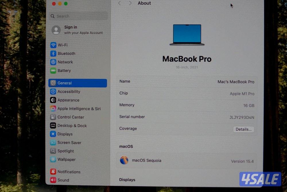 MBPro M1 Pro 16” 16GB 1TB2