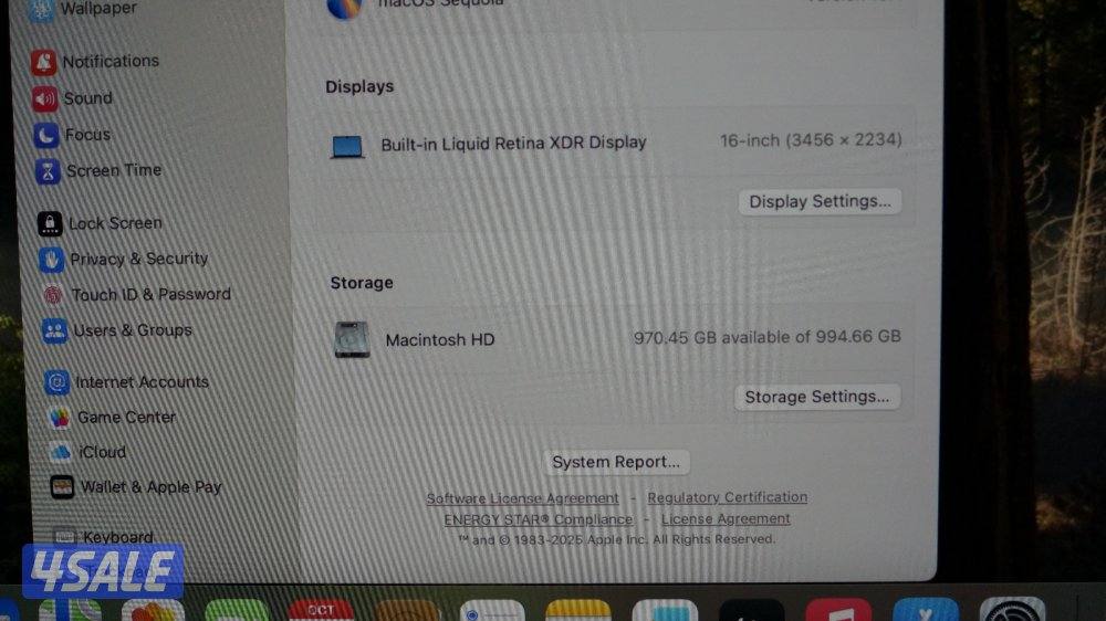 MBPro M1 Pro 16” 16GB 1TB4