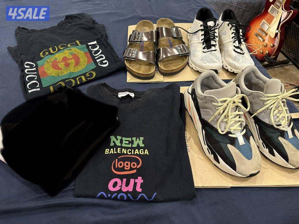 5 قطع اصليه جملة ( 2 تيشيرت + 3 احذيه )0