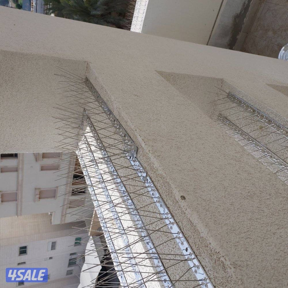 مكافحه حشرات تركيب أسلاك مانع للحمام والطييور .مقاومة للصدا.افضل خدمه4