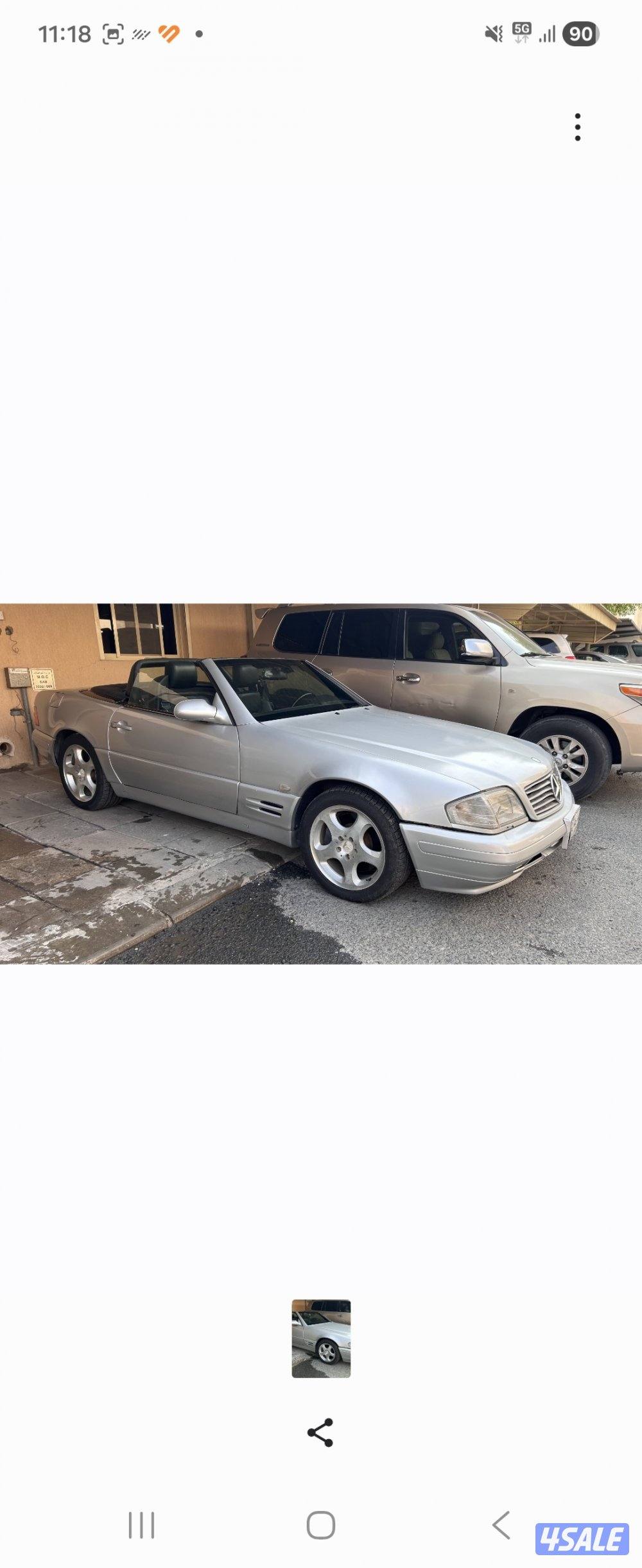 SL 500 1999 وارد اليابان ممشى قليل ٨٧ الف0