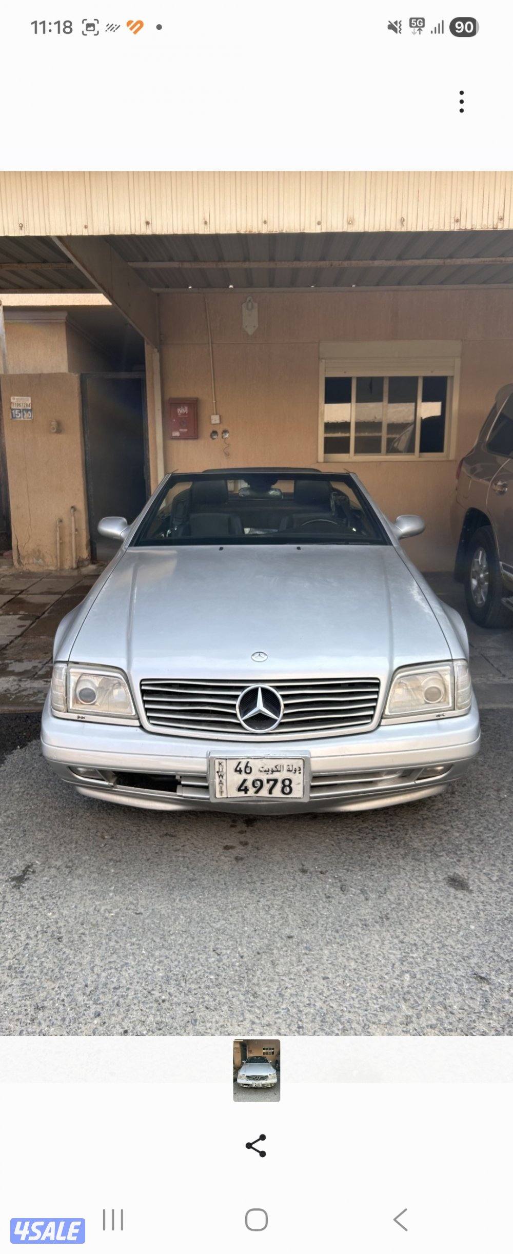 SL 500 1999 وارد اليابان ممشى قليل ٨٧ الف2
