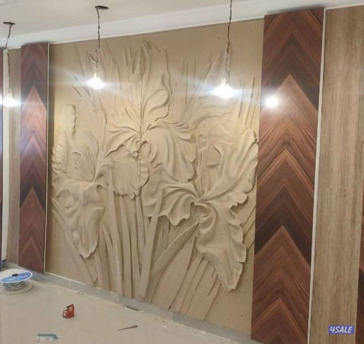 ديكور جبس بورد واسمنت بورد بديل خشب بديل رخام وشبورد وحجر تكسير خشب خا3