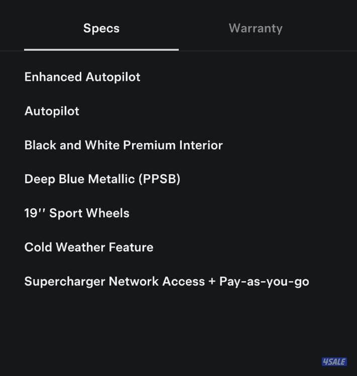 للبيع تسلا موديل 3 بريميم بكج 2021.7