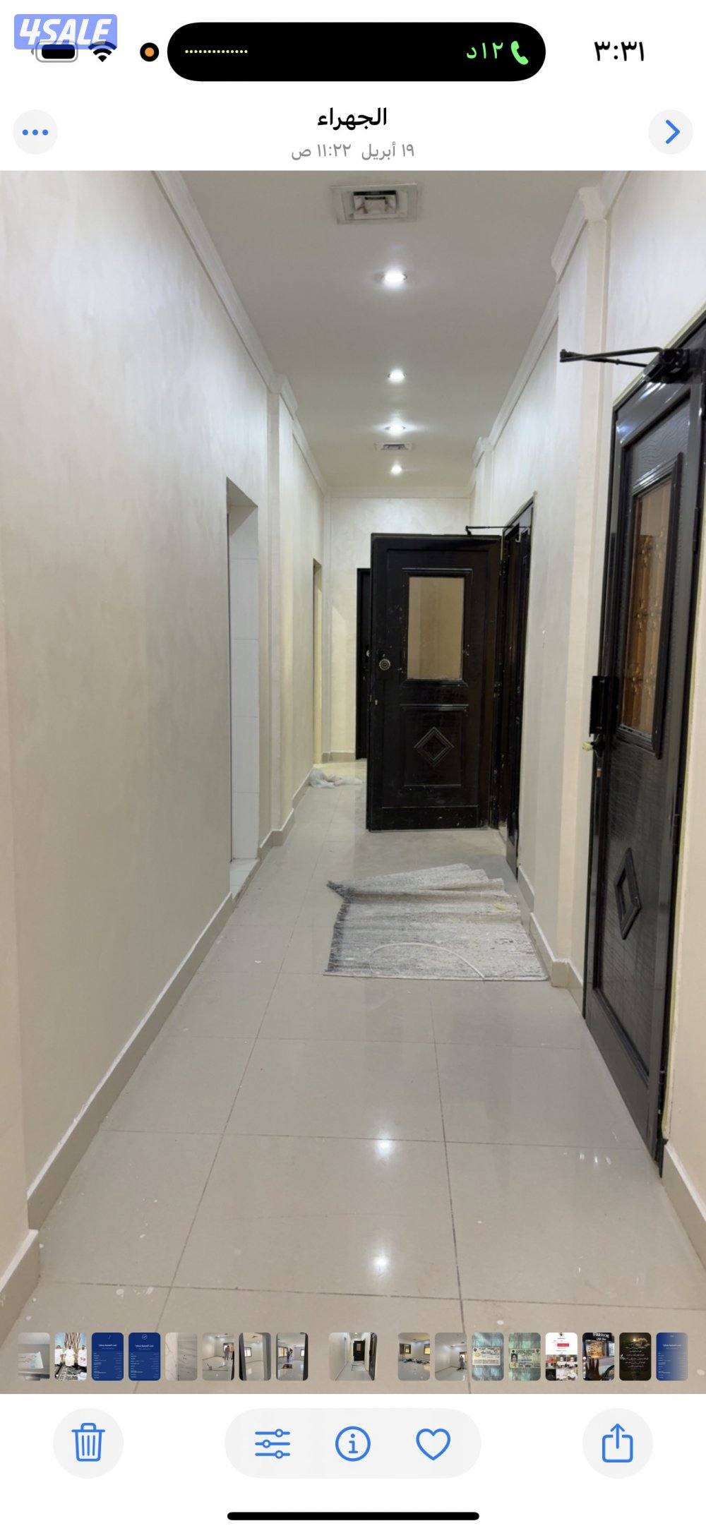 ٣ غرف ماستر وغرفه وغرفه وحمامها مطبخ مجهز وتكييف سنترال وسخان مركزي0