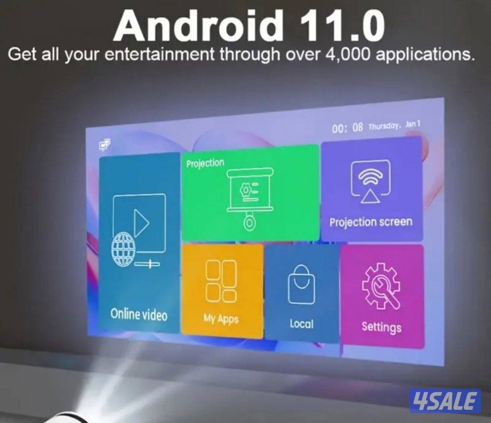 جديد: بروجيكتر HD الذكي... بروجيكتور للمدرسين والبر والمخيمات والمنازل1