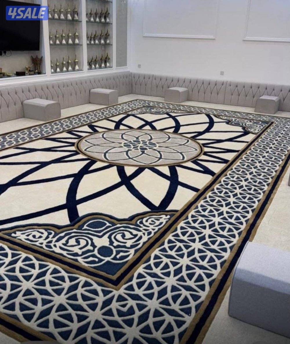 تفصال مساند ظهر ومراكي + سجاد قص ساده حفر يدوي5