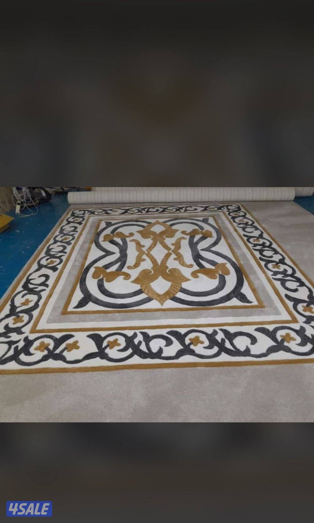 تفصال مساند ظهر ومراكي + سجاد قص ساده حفر يدوي9