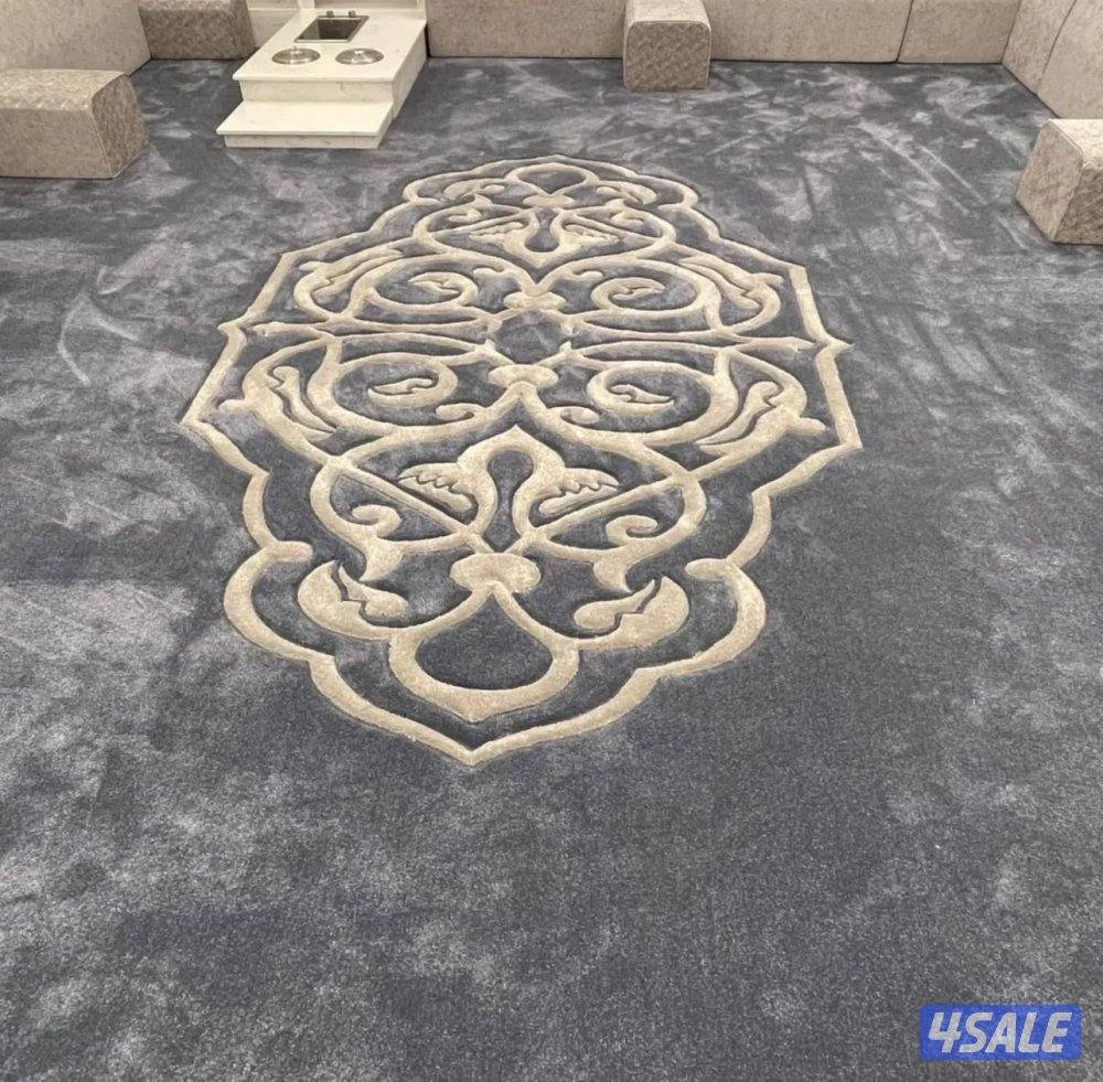 تفصال مساند ظهر ومراكي + سجاد قص ساده حفر يدوي11