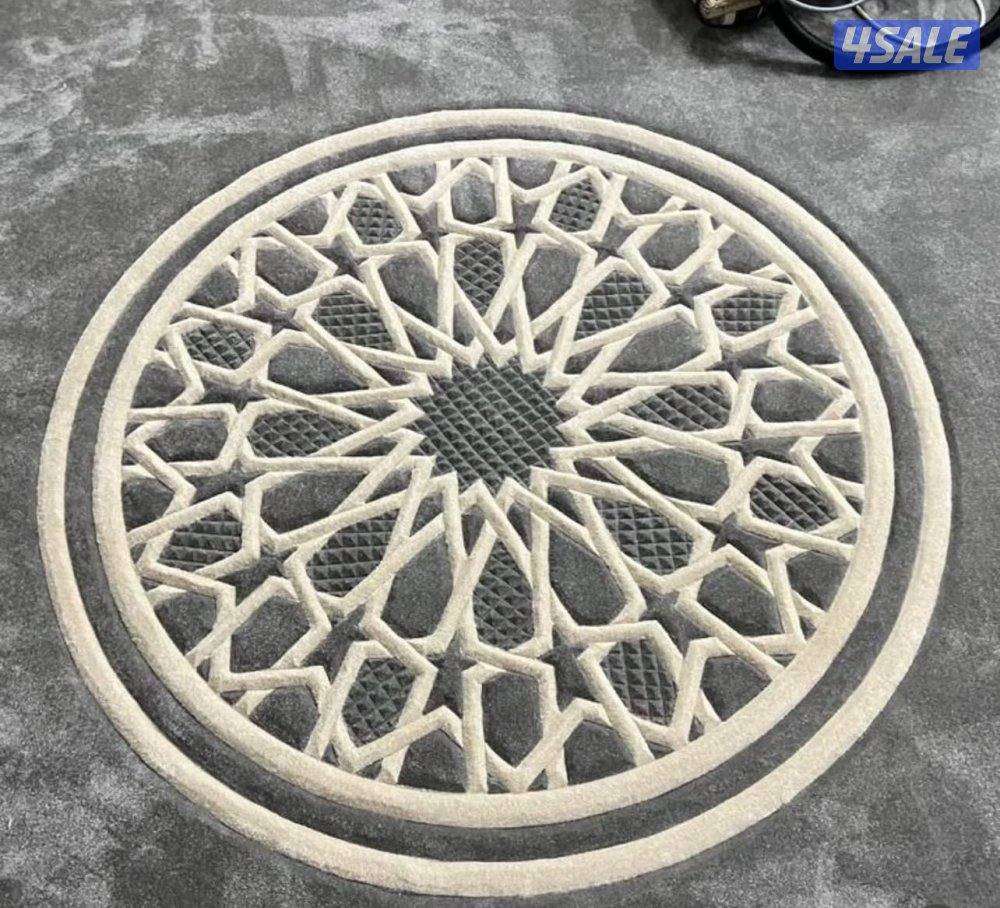 تفصال مساند ظهر ومراكي + سجاد قص ساده حفر يدوي13