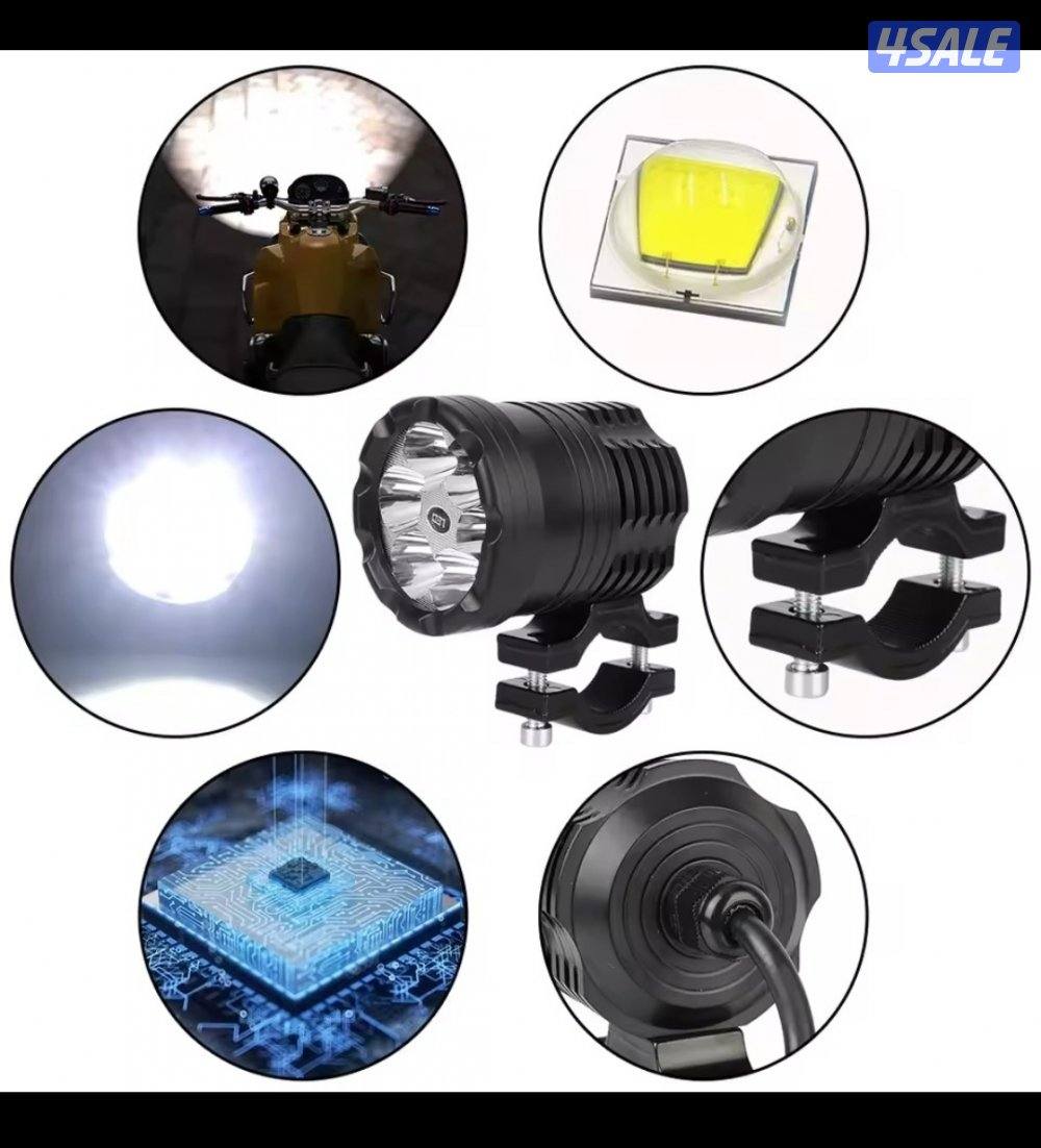 تركيب كشافات سيكل، جودة عالية، 6 لمبات، جسم معدني، ضد الماء1