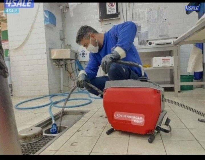 تسليك مجاري مكينة سبرنج كهرباء ومكينة ضغط عالي ماء وهواء وتسليك يدوي1