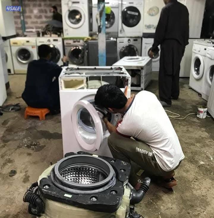 تصلیح جميع أنواع الغسالات نشافات اوتوماتيك و عادي بکفالة4