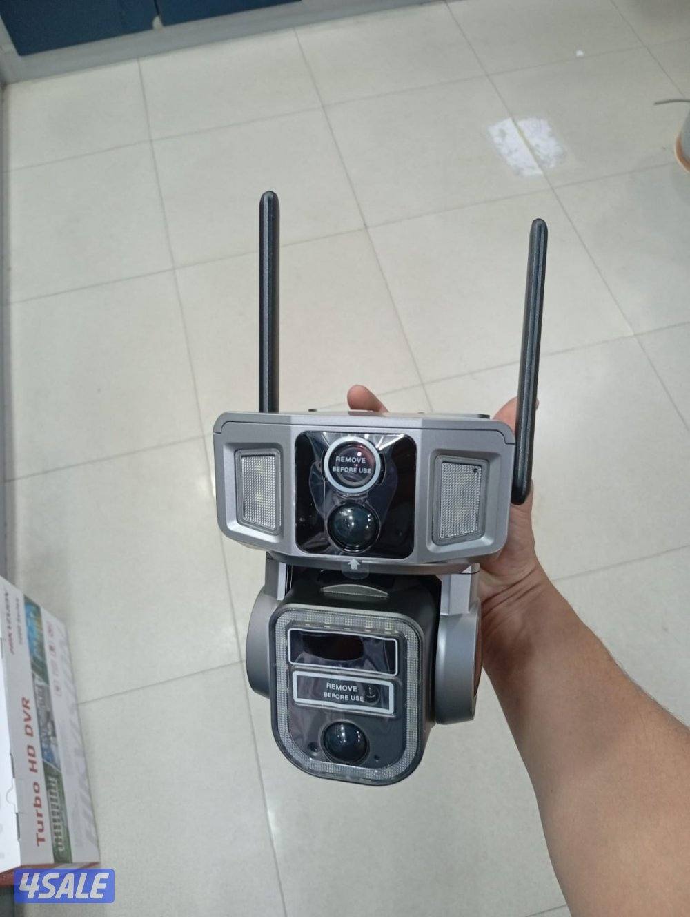 كاميرات مراقبة طاقة شمسية صوت وصوره دوران 360 درجة رؤية ليلية6