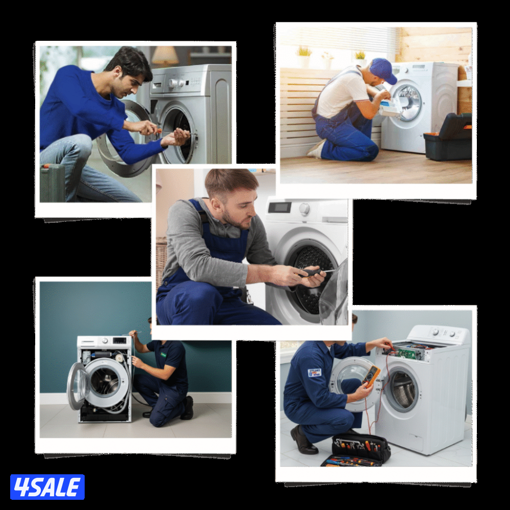 تصلیح جميع أنواع الغسالات نشافات اوتوماتيك و عادي بکفالة11