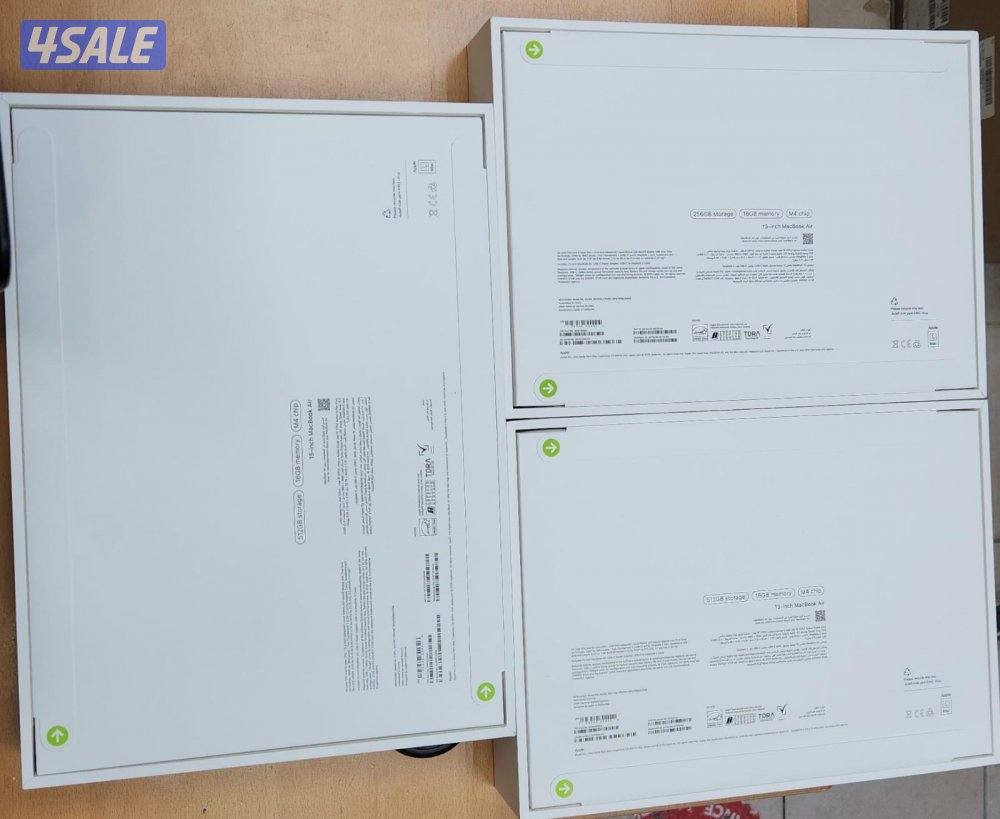 للبيع ماك بوك اير M4  شاشات( 13 15)  جديد مصكر بالكرتون مع كفاله1
