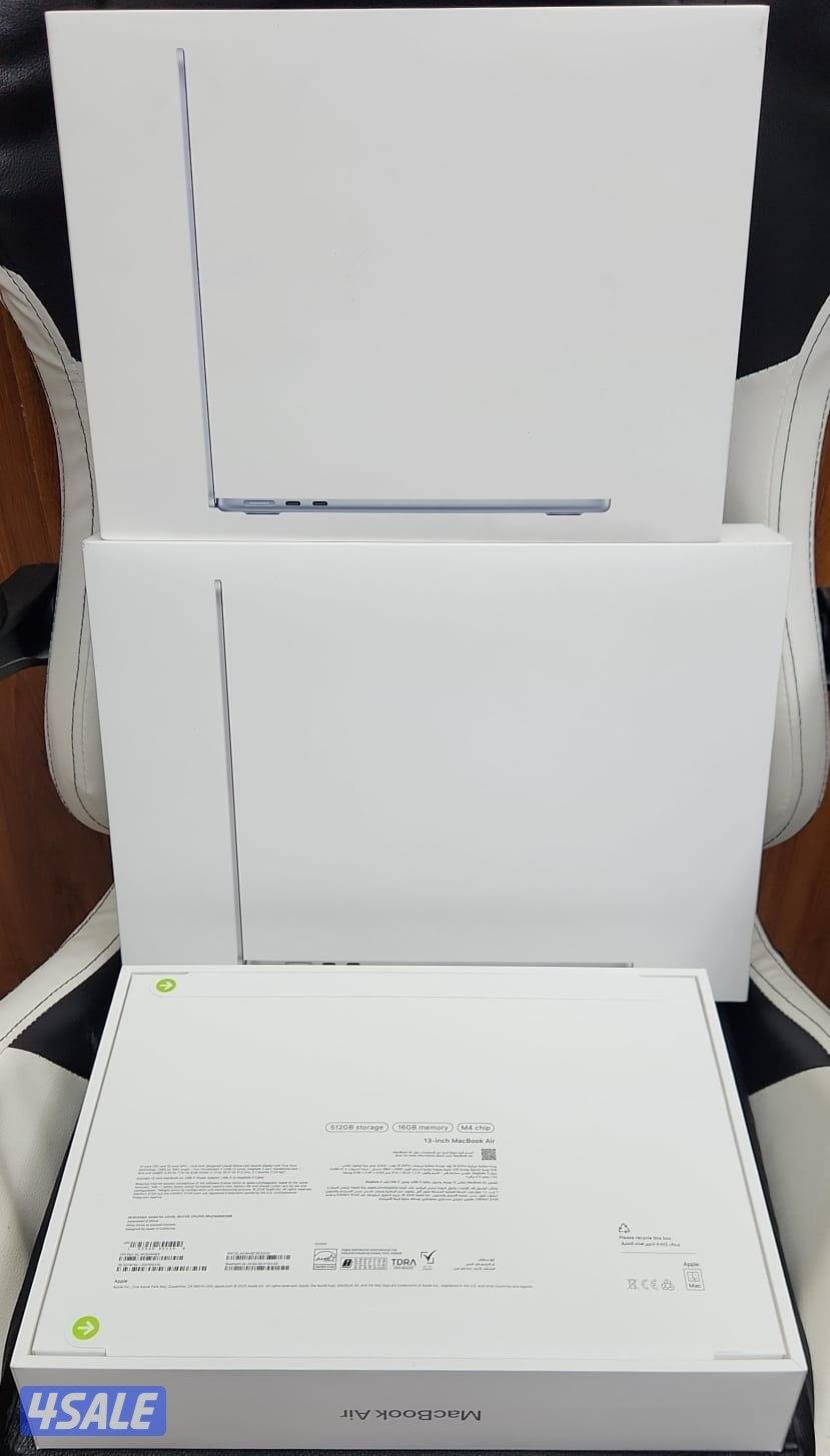 للبيع ماك بوك اير M4  شاشات( 13 15)  جديد مصكر بالكرتون مع كفاله0