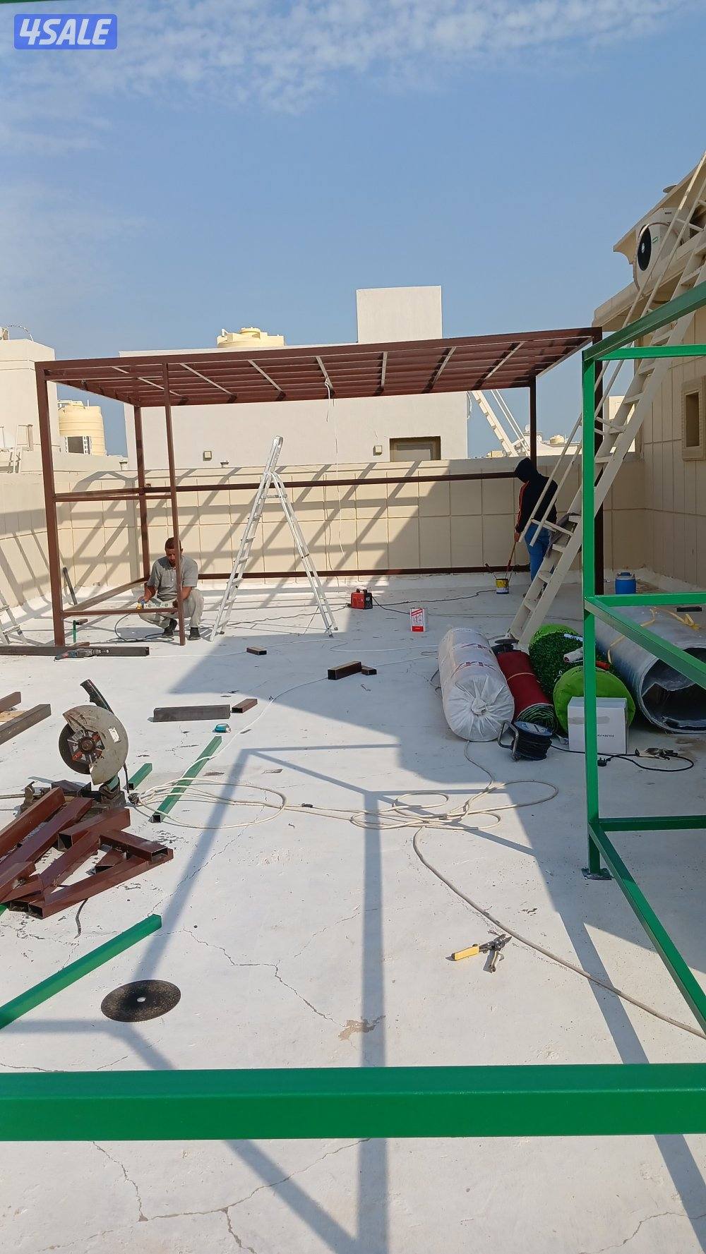 حداد.لعمل جميع المظلات والسور التركي بسعر الجمله6