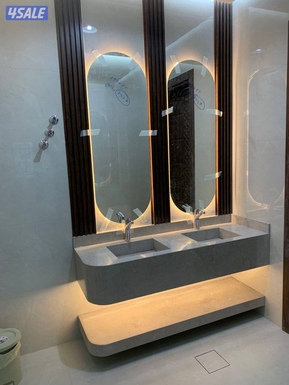 تصميم مغاسل واجارات رخام طبيعي وصناعي2