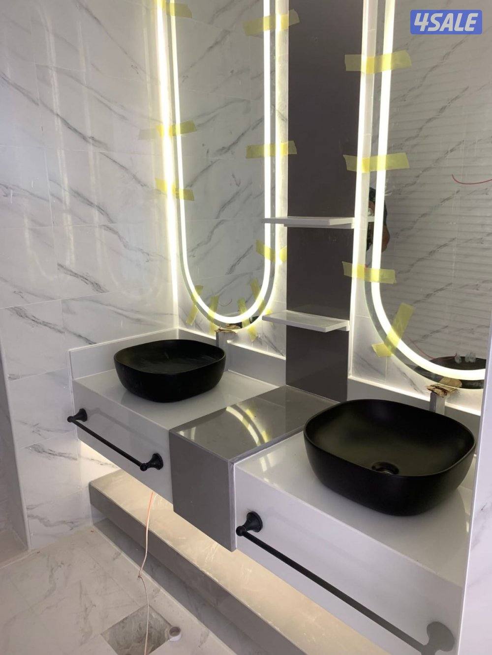 تصميم مغاسل واجارات رخام طبيعي وصناعي5