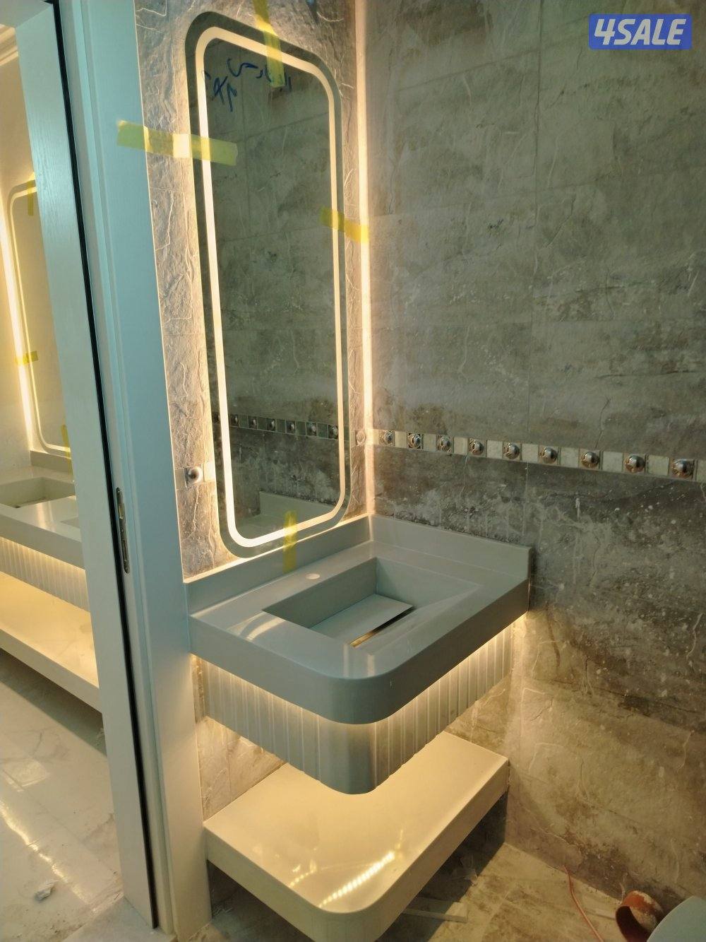 تصميم مغاسل واجارات رخام طبيعي وصناعي10