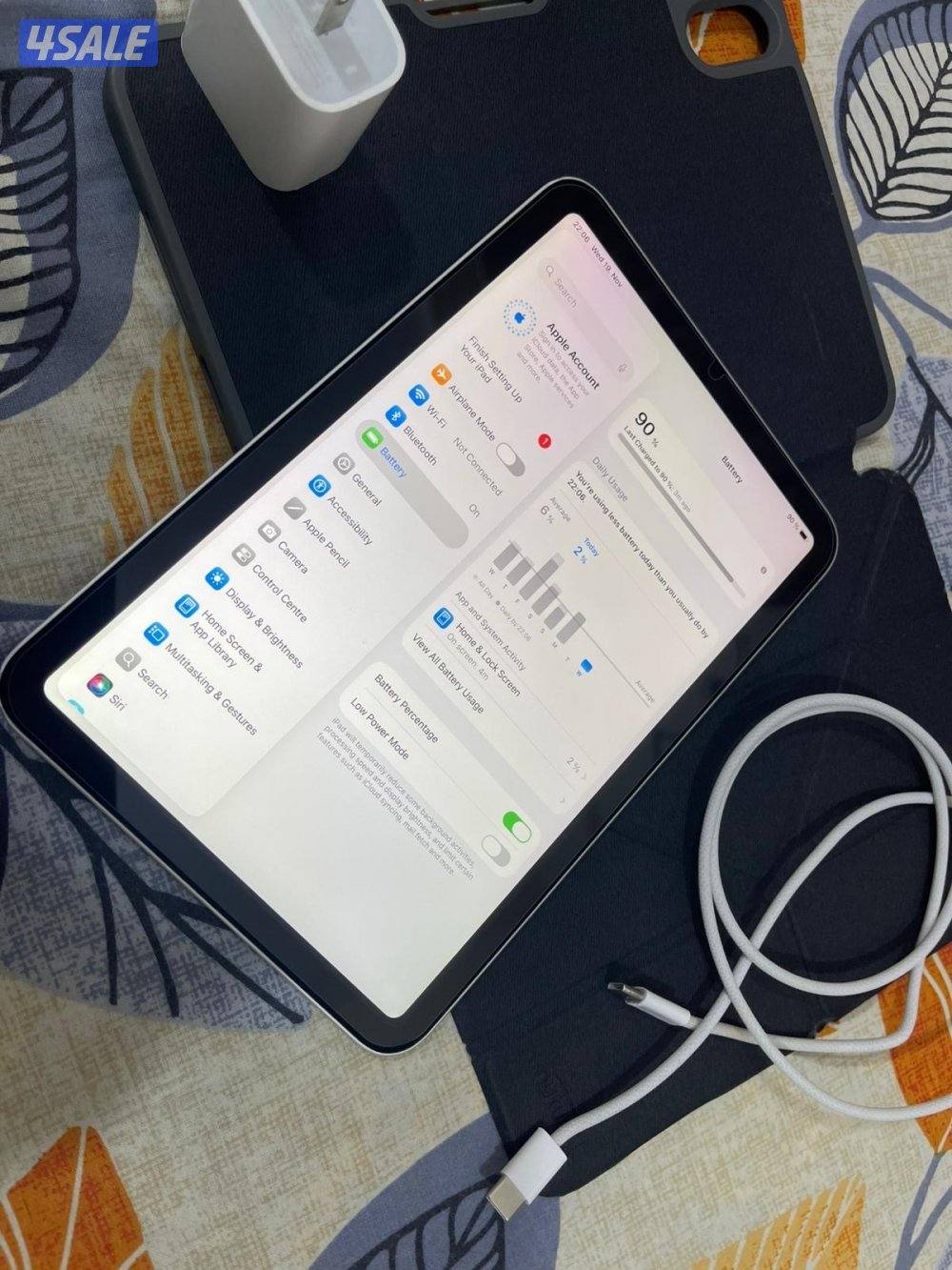 ايباد ابل ميني 6 السادس 256 قيقا نظيف مو مفتوح ولا مصلح مع كفر وشحن2