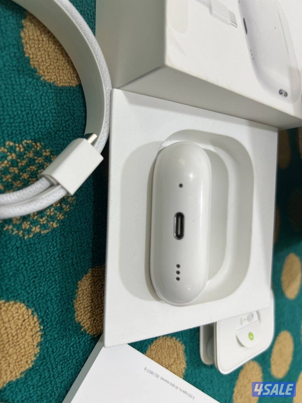 سماعة أبل ايربود برو 2 الجديدة شحن تايب سي كفالة 6 شهر مع الواير الاصل9