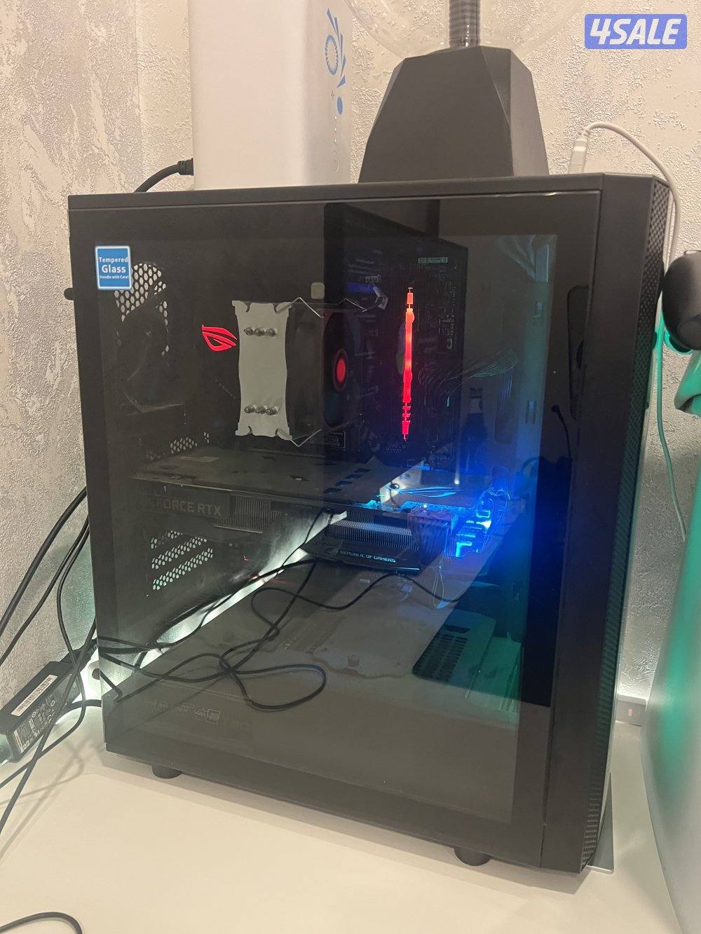 للبيع ب سي وشاشة ASUS i7 9700KF, 500GB SSD M.2 RTX 20600