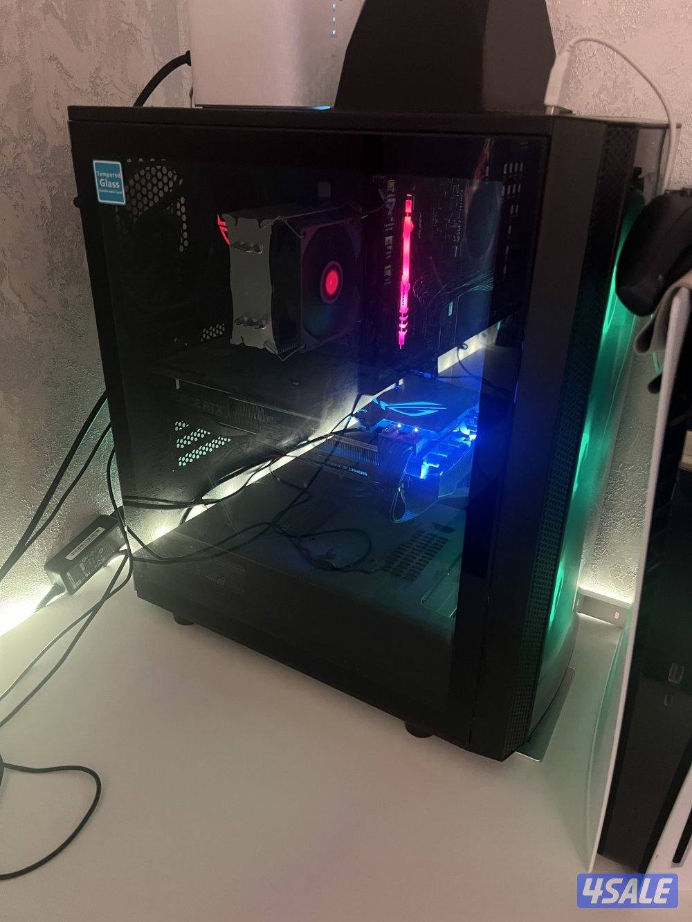 للبيع ب سي وشاشة ASUS i7 9700KF, 500GB SSD M.2 RTX 20601