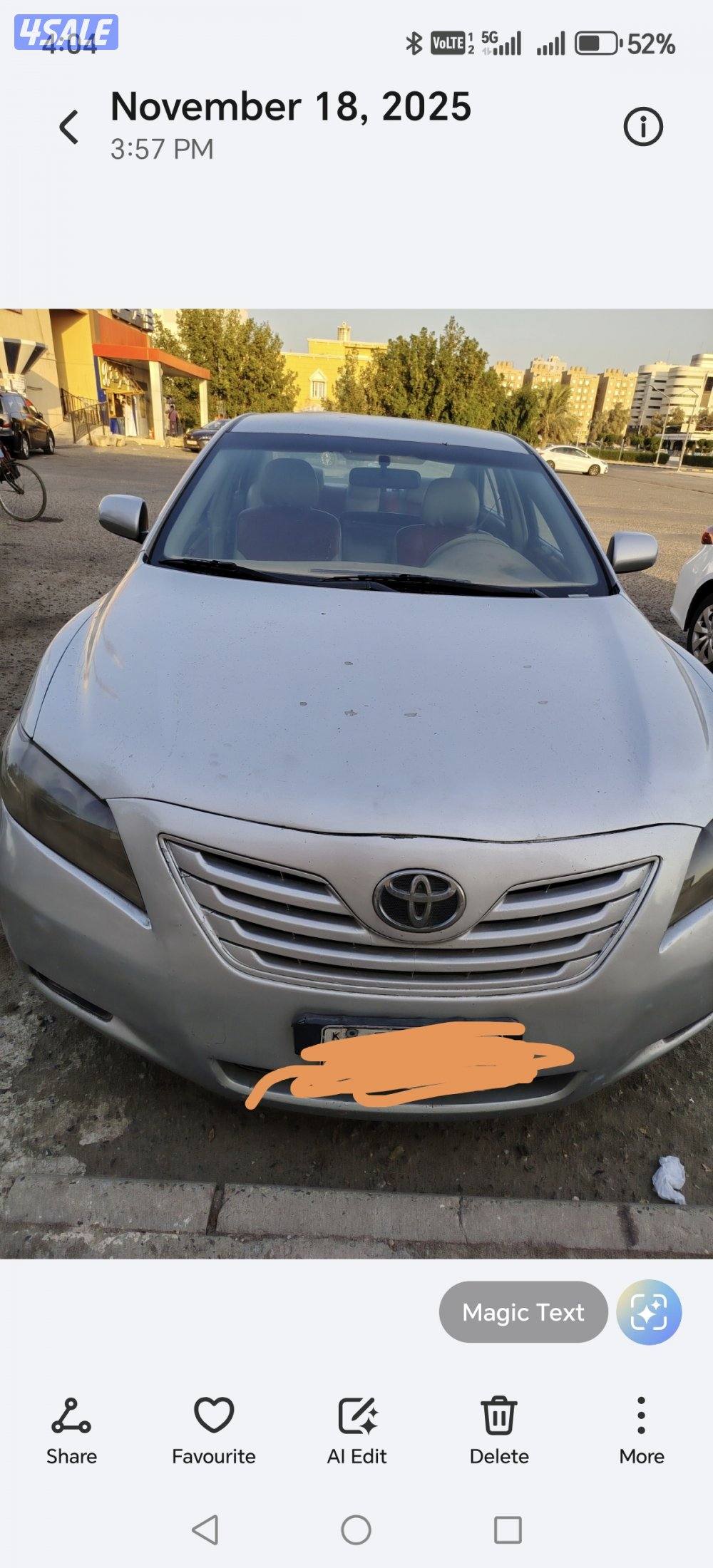 Toyota Camry 2008 for sale0