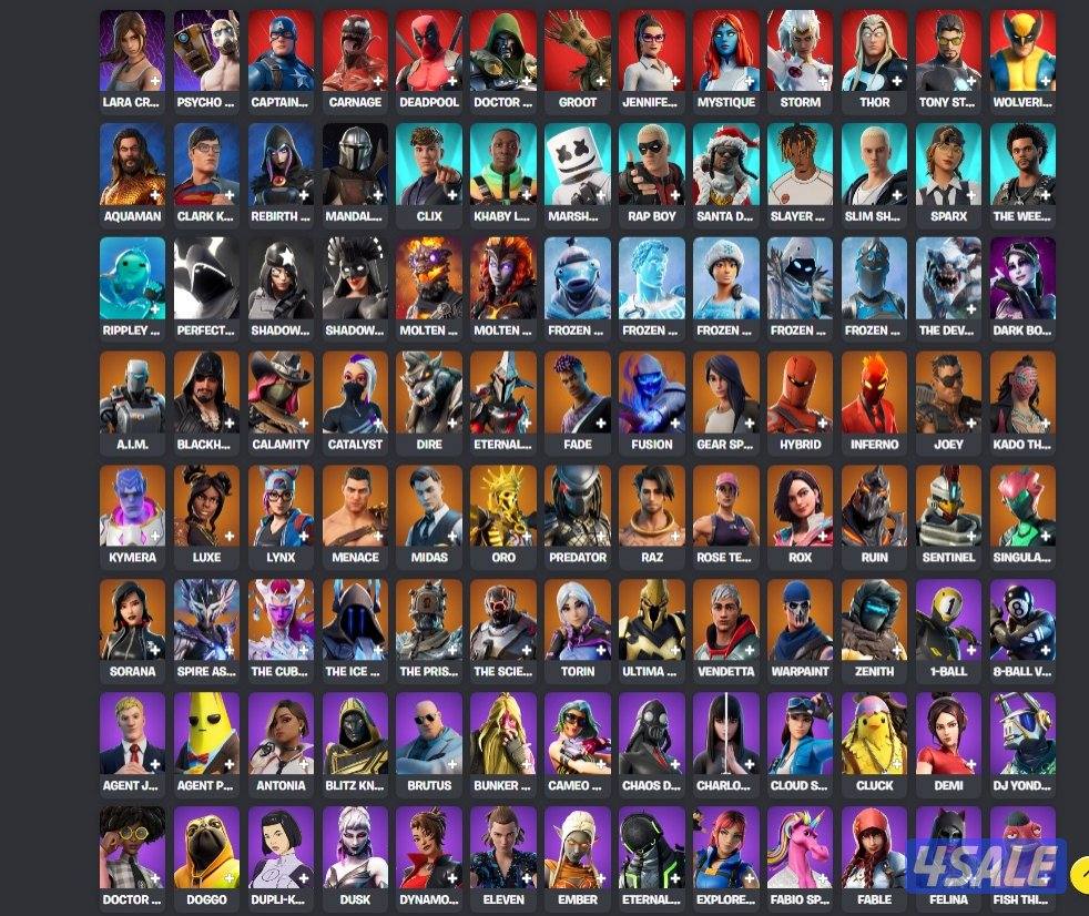 حساب فورت نايت للبيع0