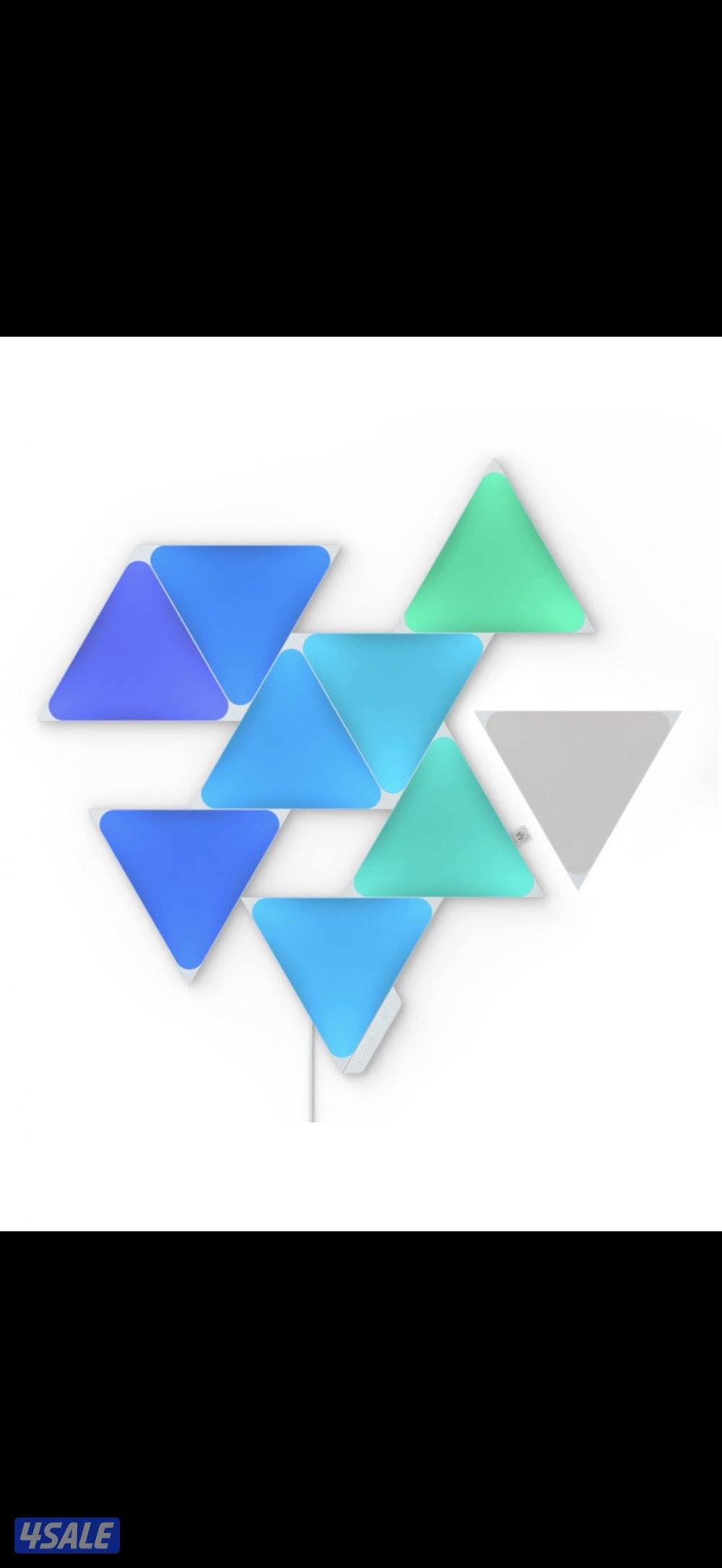 Nanoleaf shapes triangles starter kit 9 light panels1