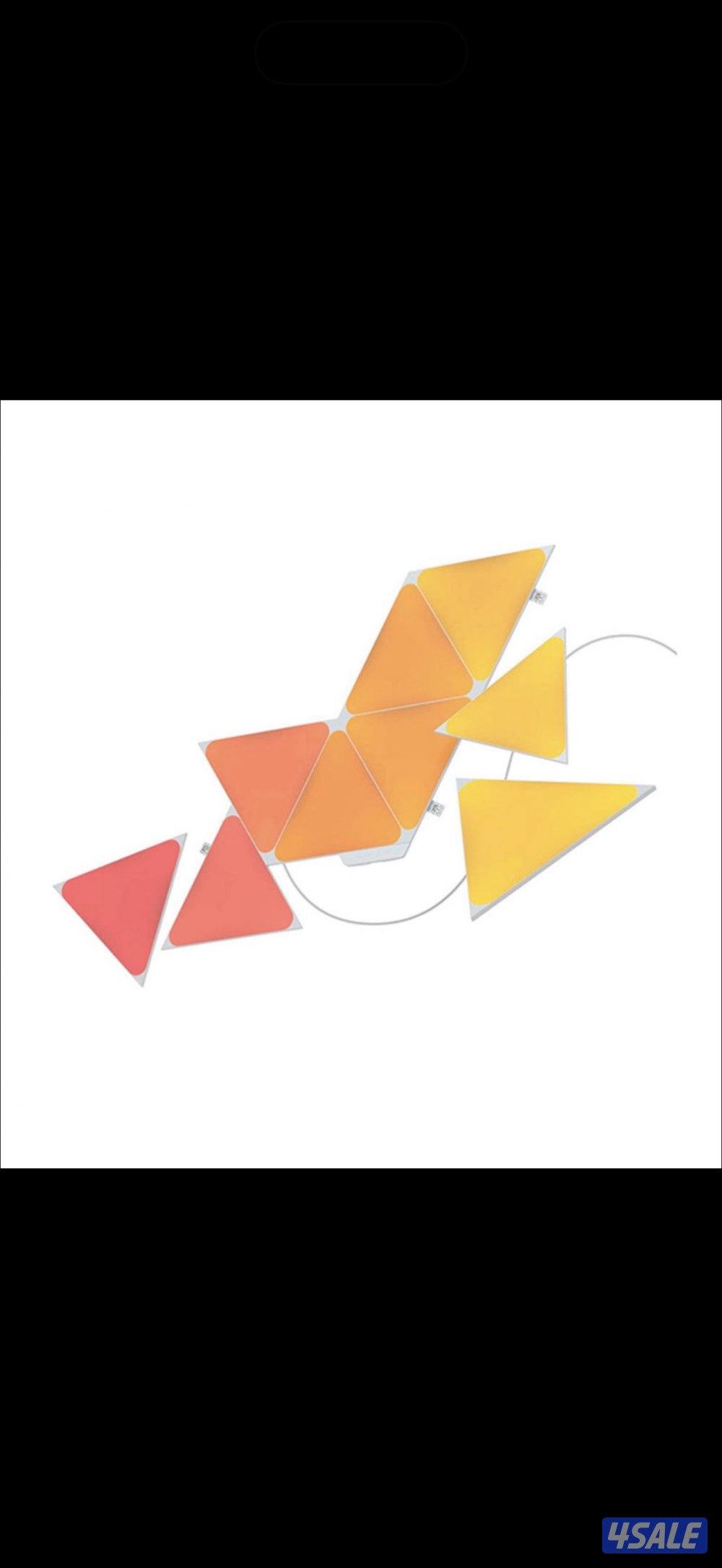 Nanoleaf shapes triangles starter kit 9 light panels3