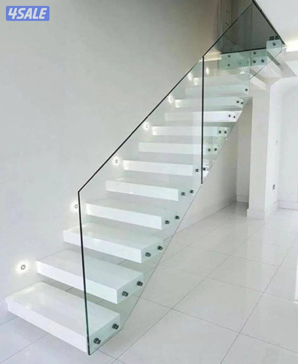 نشتغل جميع انواع الزجاج والسكريات والطاولات والشاورات والتربسين الدرج4