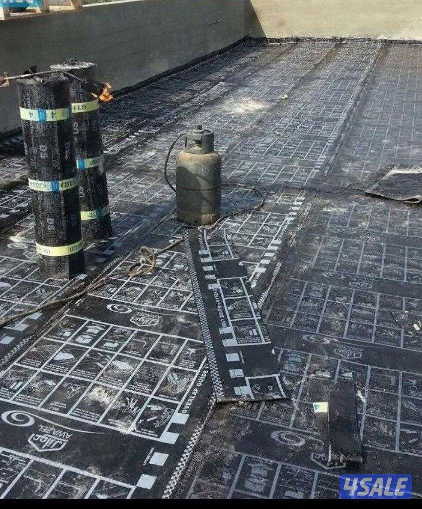 عزل الاسطح القديمه والجديده لمنع خرير المياه وعمل جيتاروف  والطربال1